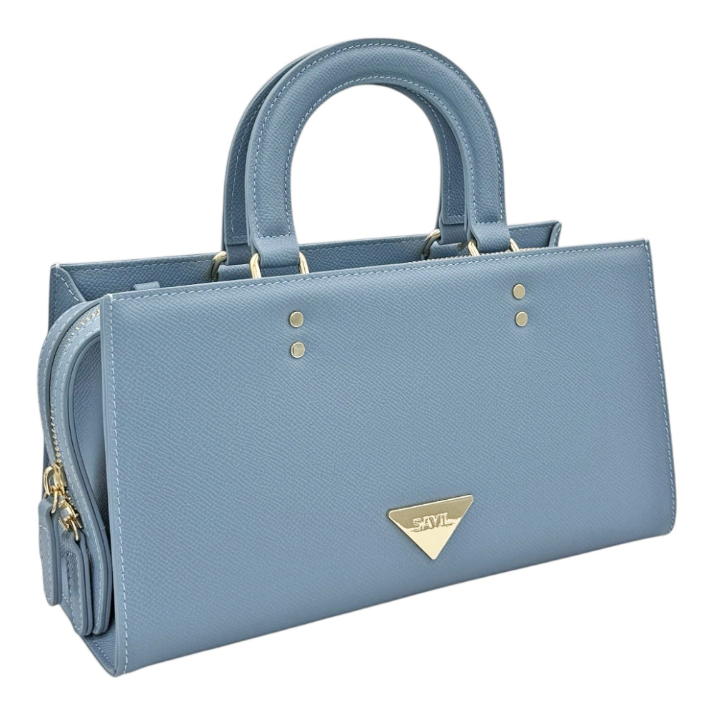 Συνθετική Τσάντα Χειρός-SV013 - Γαλάζιο