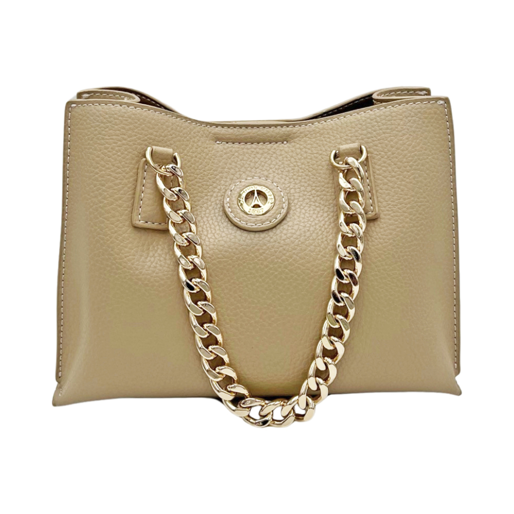 Τσάντα χειρός με αλυσίδα και μακρύ λουρί 98-211032-1