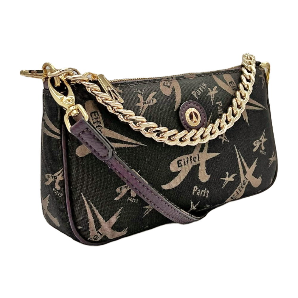 699-201021-1-Υφασμάτινη Τσάντα Ώμου - Καφέ